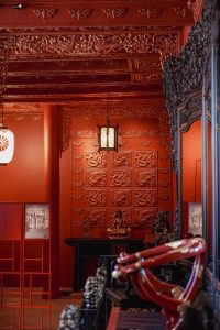 Salle chinoise après le travail de restauration au Musée de Pierre Loti