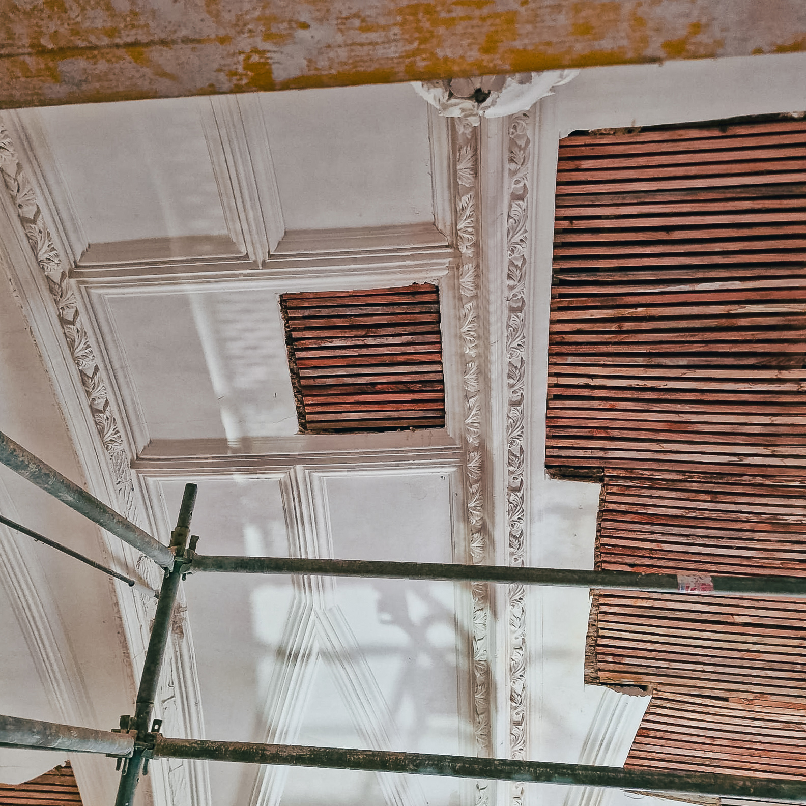 Restauration des plafonds et des voutes de l'église du Dorat en plâtrerie traditionnelle