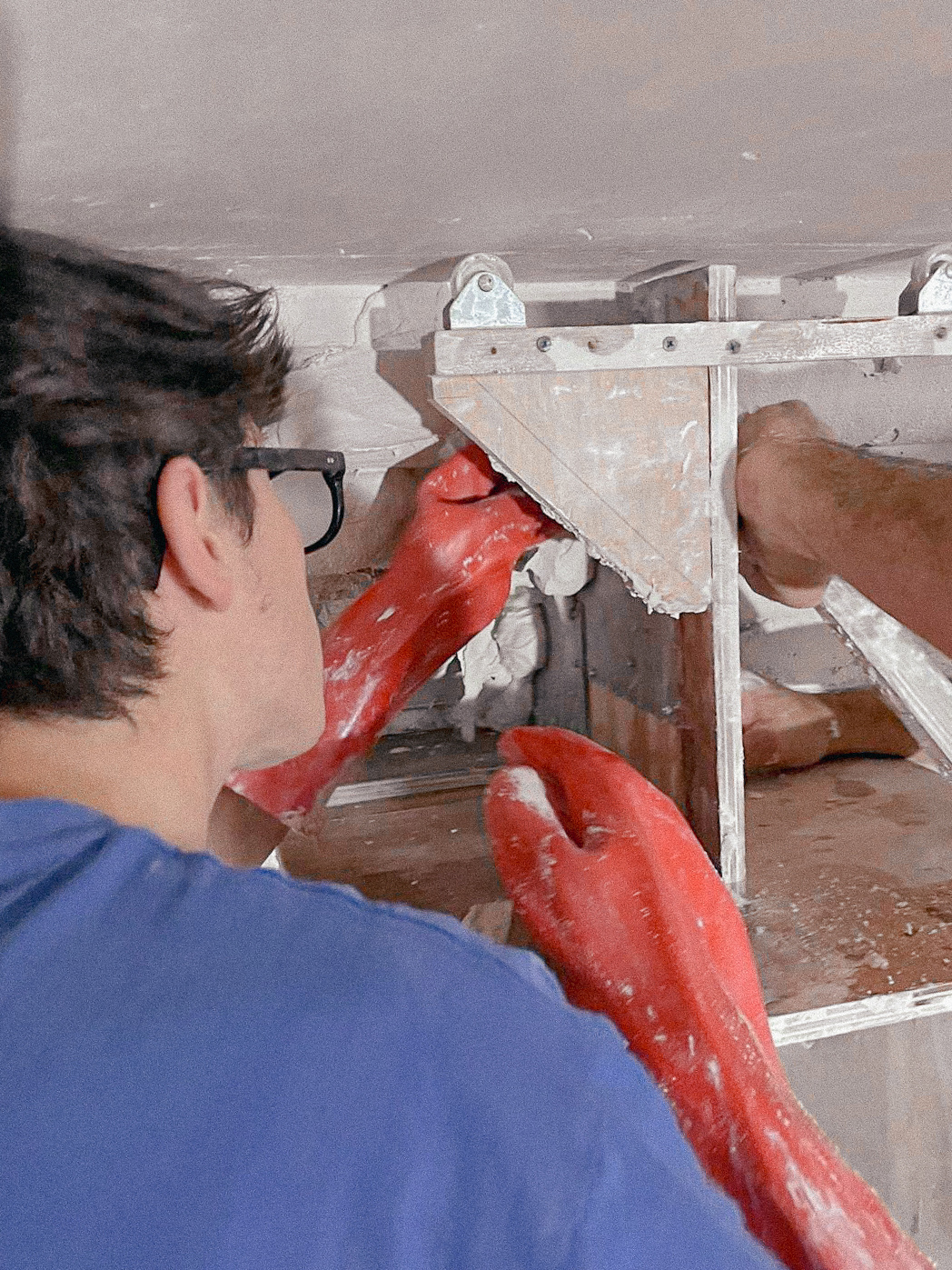 poussage_sur_place_corniche_circulaire_eglise_du_dorat_platrerie_traditionnelle_la_gypserie