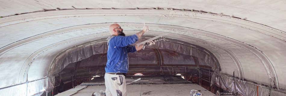 Restauration de la voute de l'église Saint-Martin de Nuaillé d'aunis par la Gypserie
